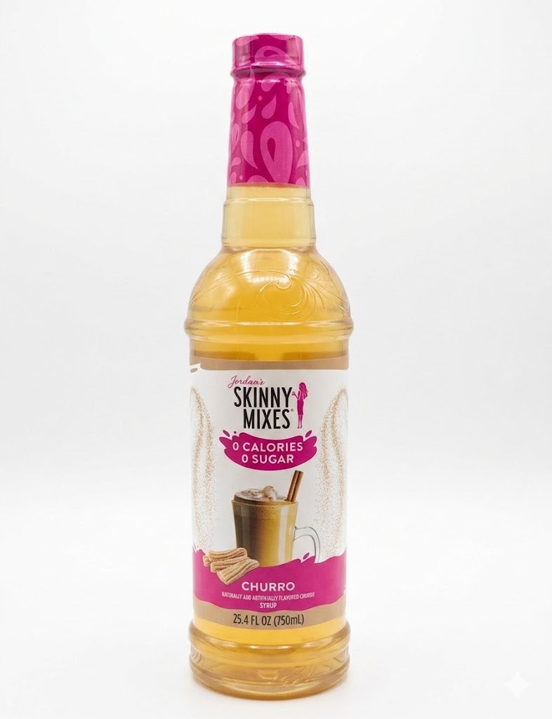 Jordon's Skinny Mixes Churro syrup in a 750ml bottle