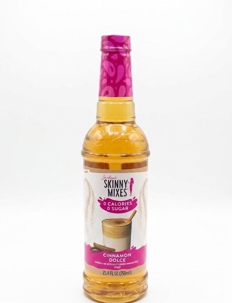 Jordan's Skinny Mixes Cinnamon Dolce syrup in a 750ml bottle
