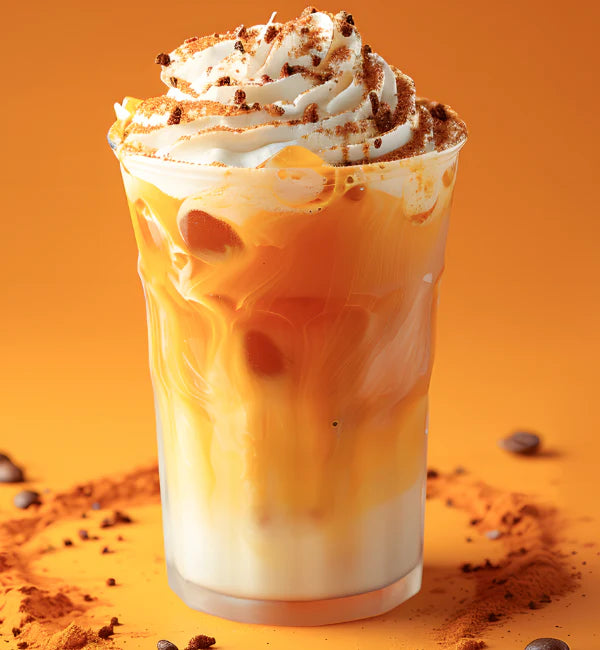 A glass of cold brew using Jordan's Skinny Mixes Cookie Butter flavor that looks like a delicious treat. 