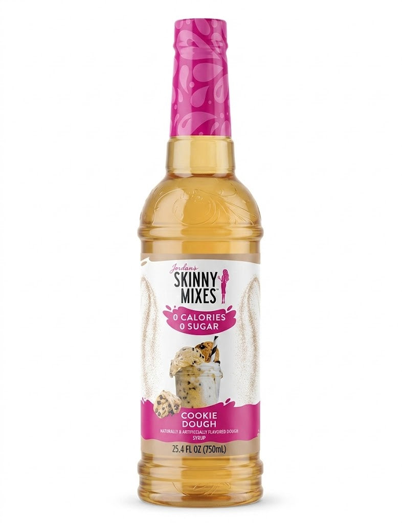Jordan's Skinny Mixes Cookie Dough syrup in a 750ml bottle