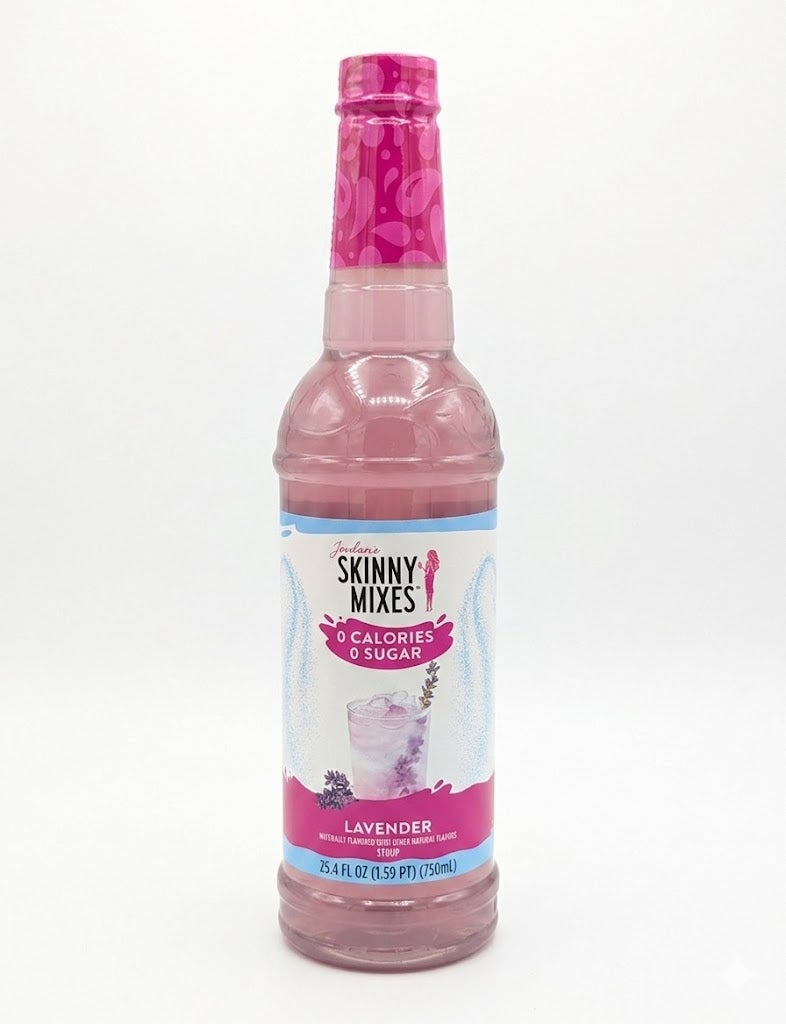 Bottle of Skinny Mixes lavender syrup ina 750m bottle