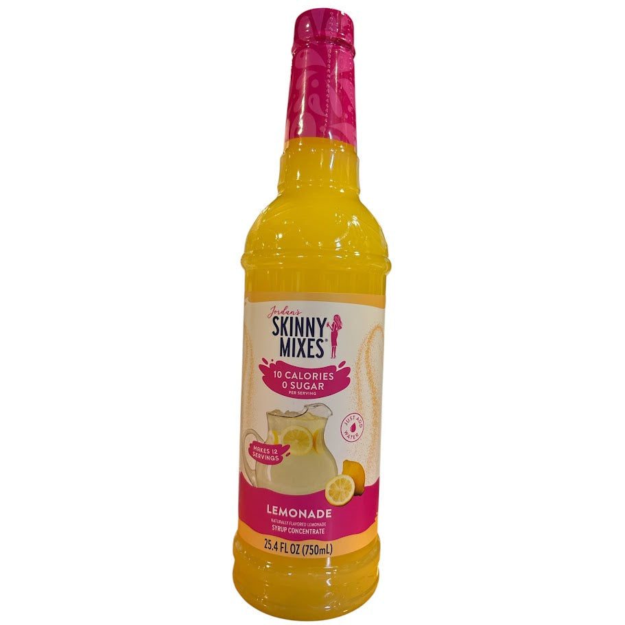 A bottle of Jordan's Skinny Mix Lemonade Concentrate 750ml