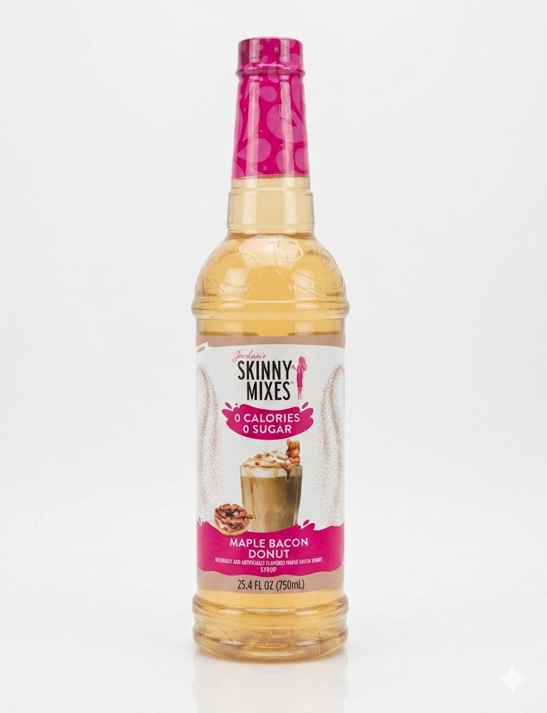 Jordan's Skinny Mixes Sugar Free Maple Bacon Donut Syrup in a 750ml bottle