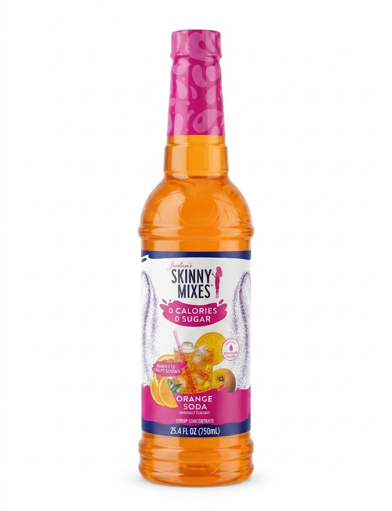 Jordan's Skinny Mixes Orange Soda  in a bottle