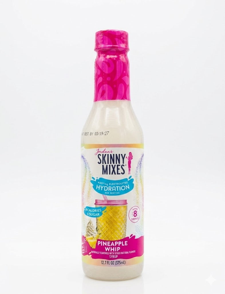 Jordan's Skinny Mixes Pineapple Whip Hydration syrup in a bottle