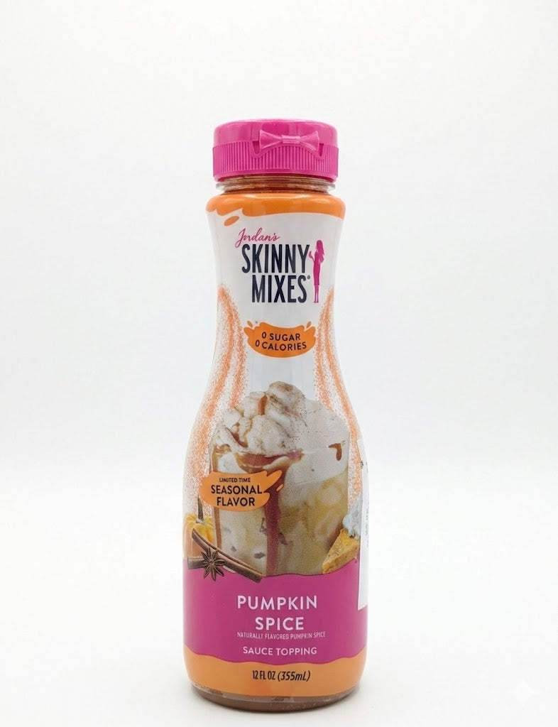 Bottle of Jordan's Skinny Mixes Zero Sugar Pumpkin Spice Sauce