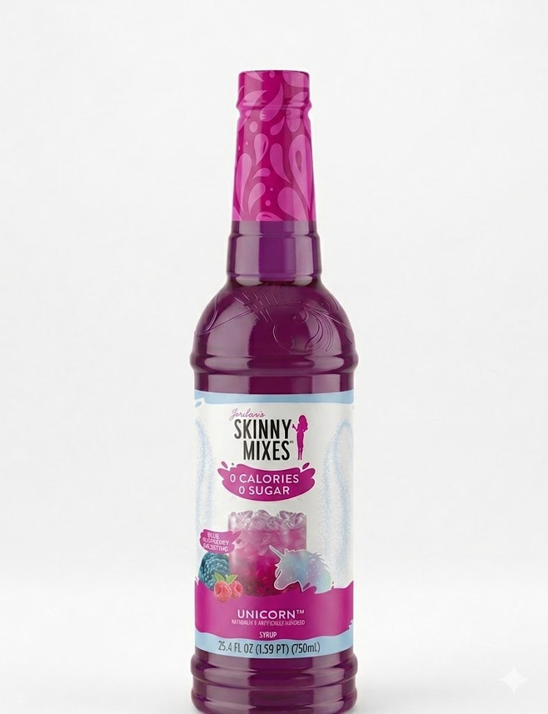 Jordan's Skinny Mixes Unicorn syrup in a 750ml bottle