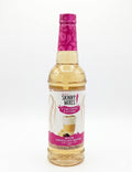 A bottle of Jordan's Skinny Mix Sugar Free White Chocolate Mocha Syrup 750ml.