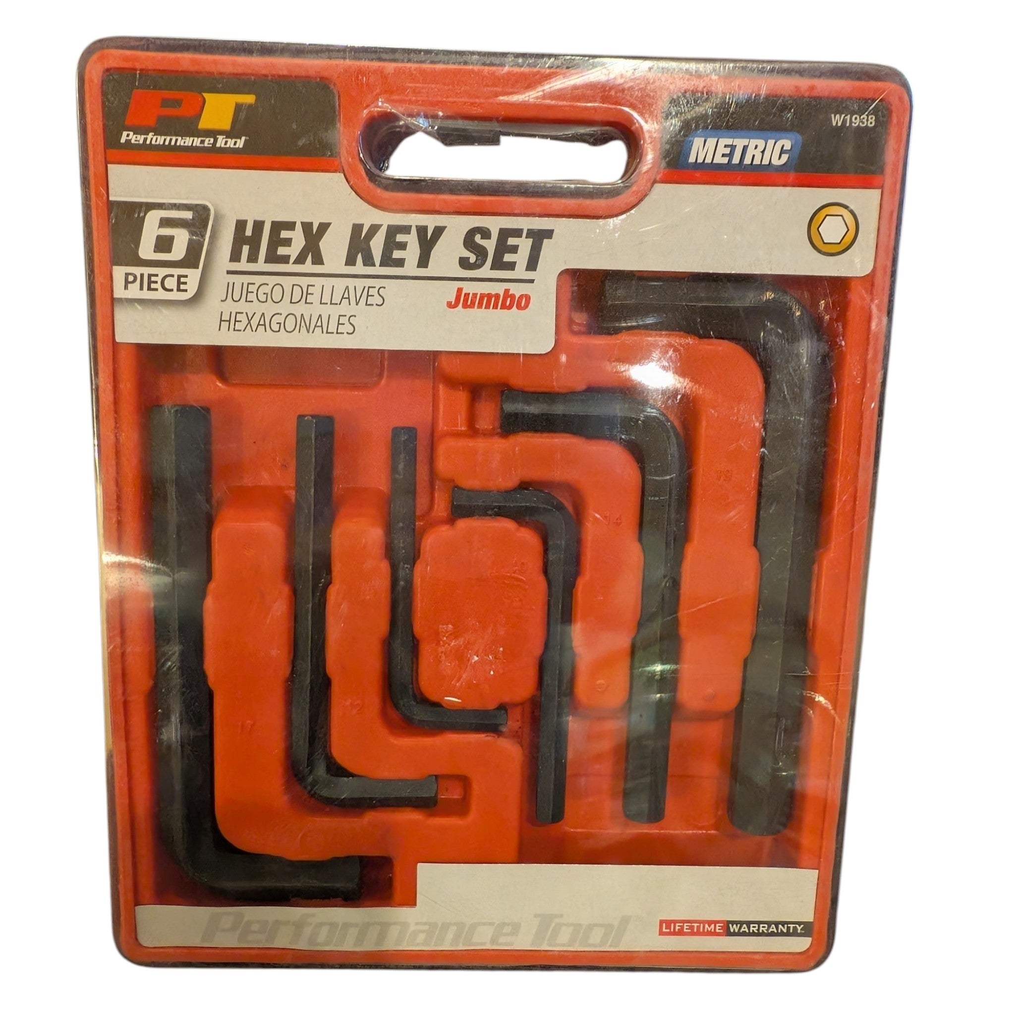 PT Performance Tool 6-piece hex key set in jumbo size metric