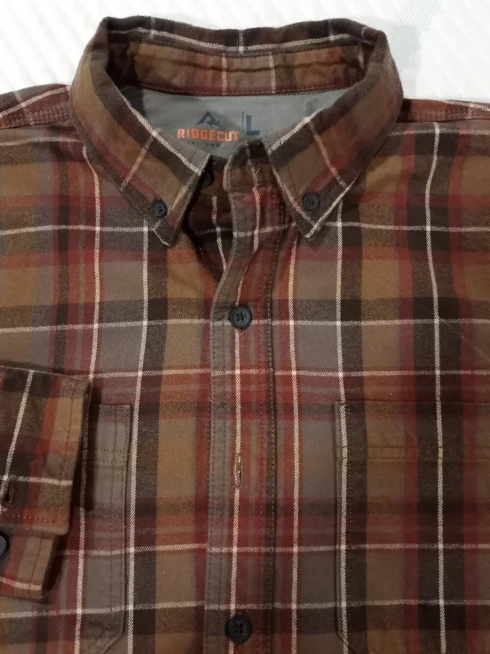 Ridgecut Men's Heavy Flannel Long-Sleeve Work Shirt