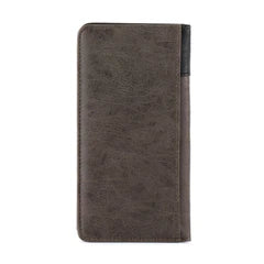 Brown leather wallet on a white background
