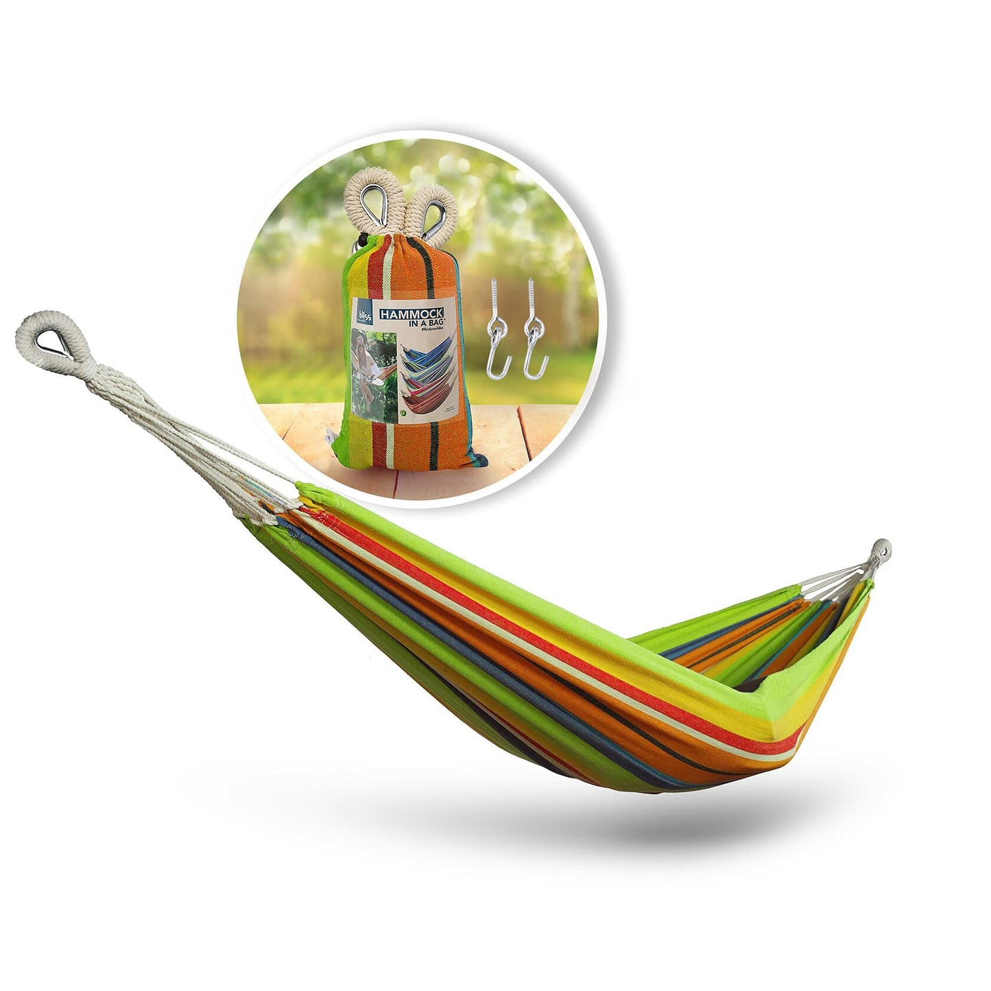 Bliss Vibrant Multi-Color Outdoor Hammock