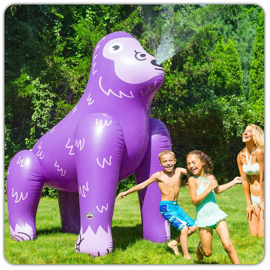 BigMouth 6FT Inflatable Ape Sprinkler – Hilarious Outdoor Water Toy for Kids & Family Play