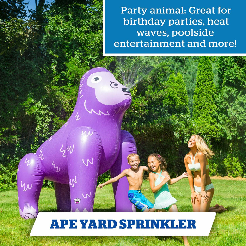 BigMouth 6FT Inflatable Ape Sprinkler – Hilarious Outdoor Water Toy for Kids & Family Play