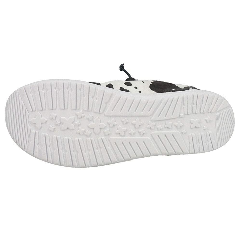 Side view of Corkys Kayak women’s slip-on shoes in black