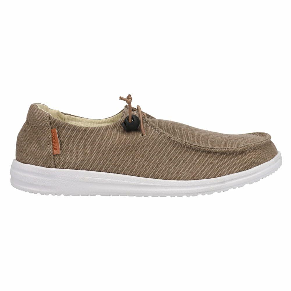 Lightweight khaki lace-up sneakers by Corkys Footwear