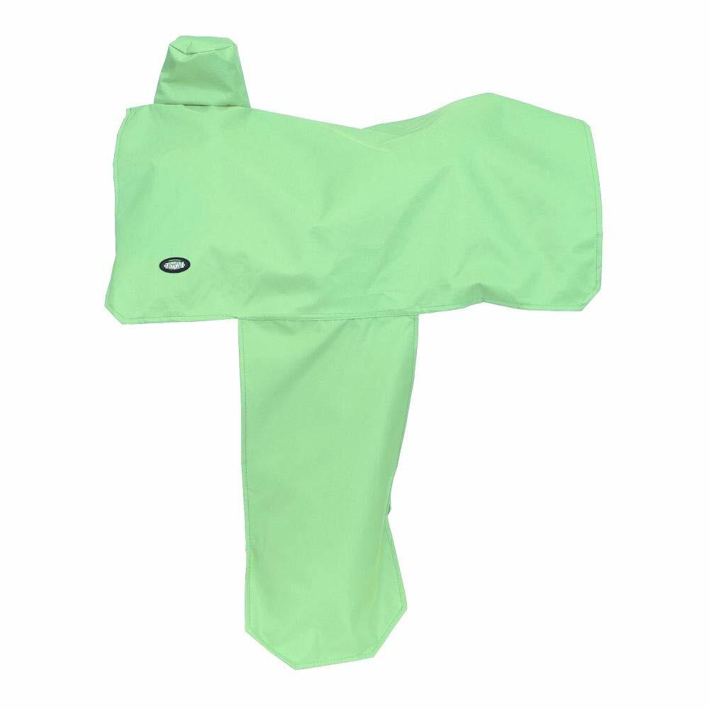 Tough-1 600 Denier Western Saddle Cover with fenders protecting saddle from dust and sun damage
