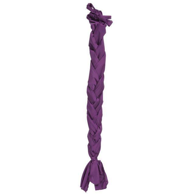 Purple braided Tail bag on a white background