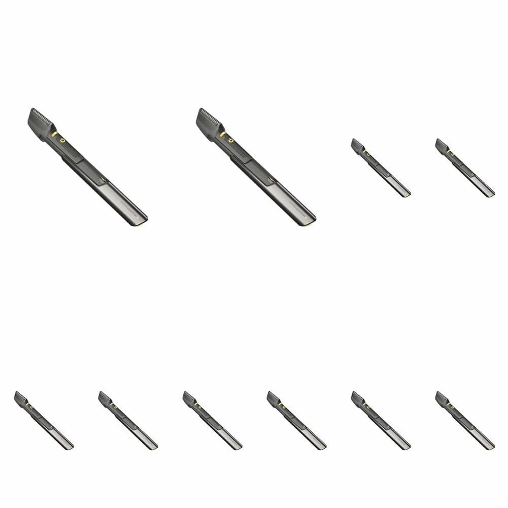 Set of multiple drill bits arranged in a grid on a white background