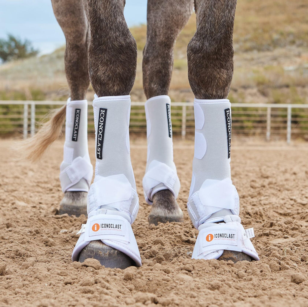 Iconoclast Front Orthopedic Support Boots White Large