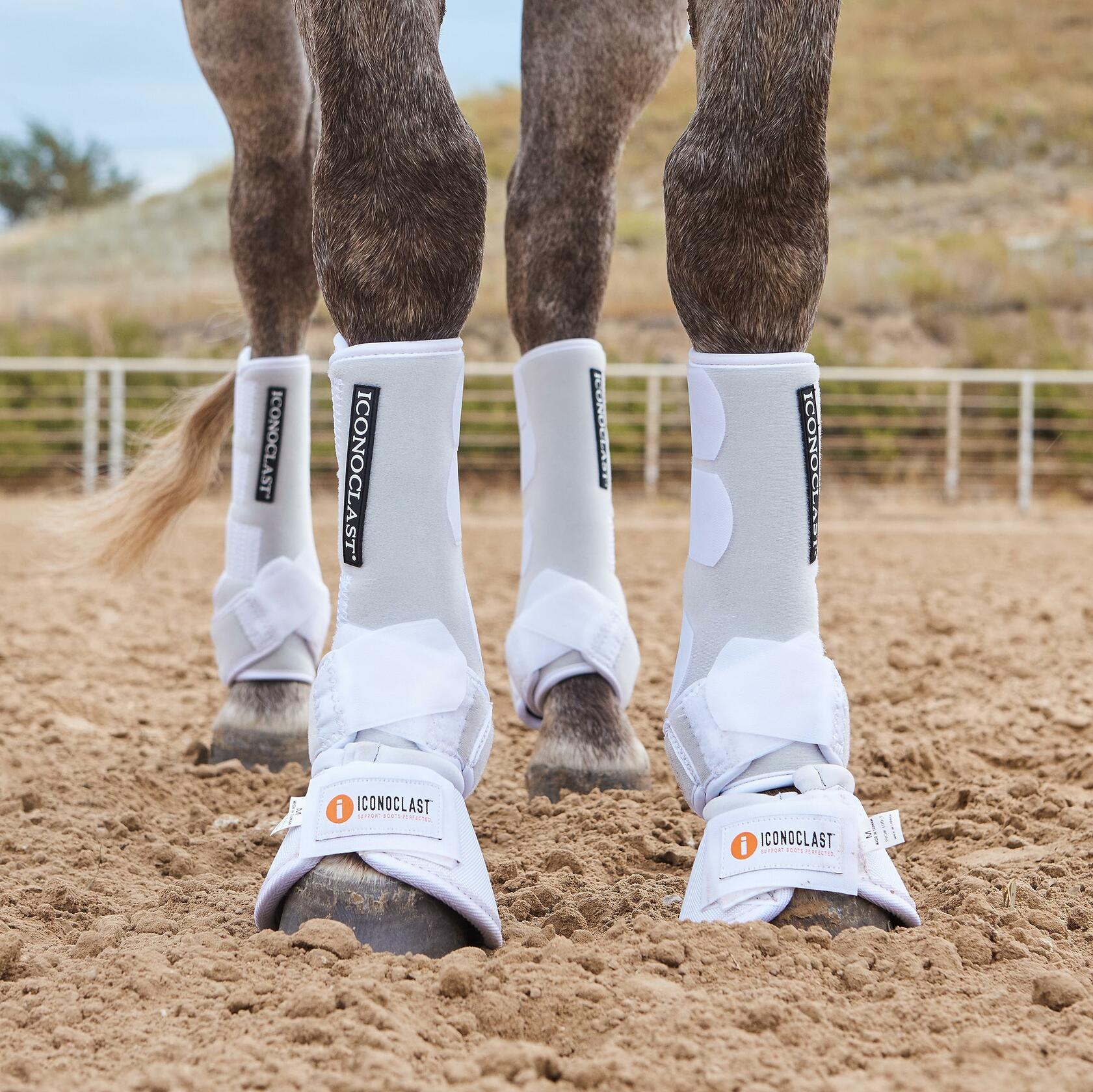 Iconoclast Front Orthopedic Support Boots White Large
