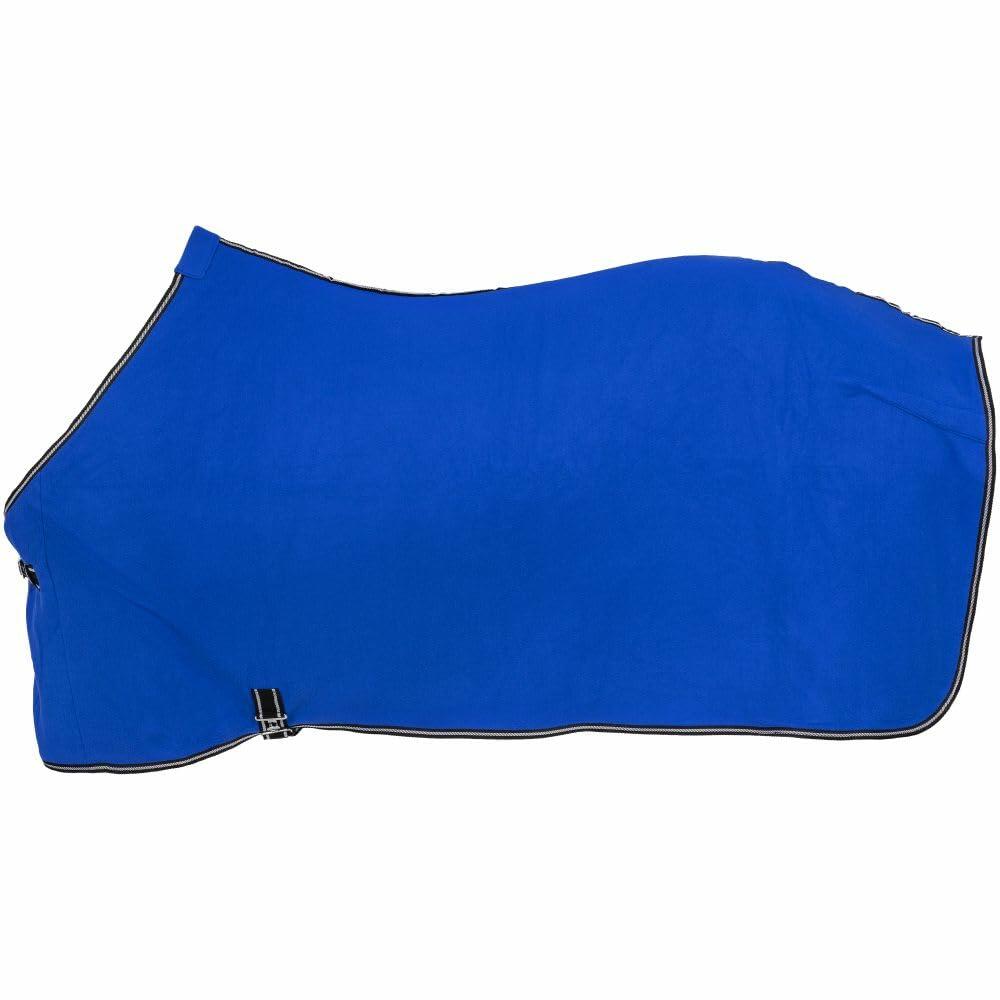 Softfleece Multi-Use Blue Cooler/ Sheet with adjustable front, belly strap, and fleece wither protection