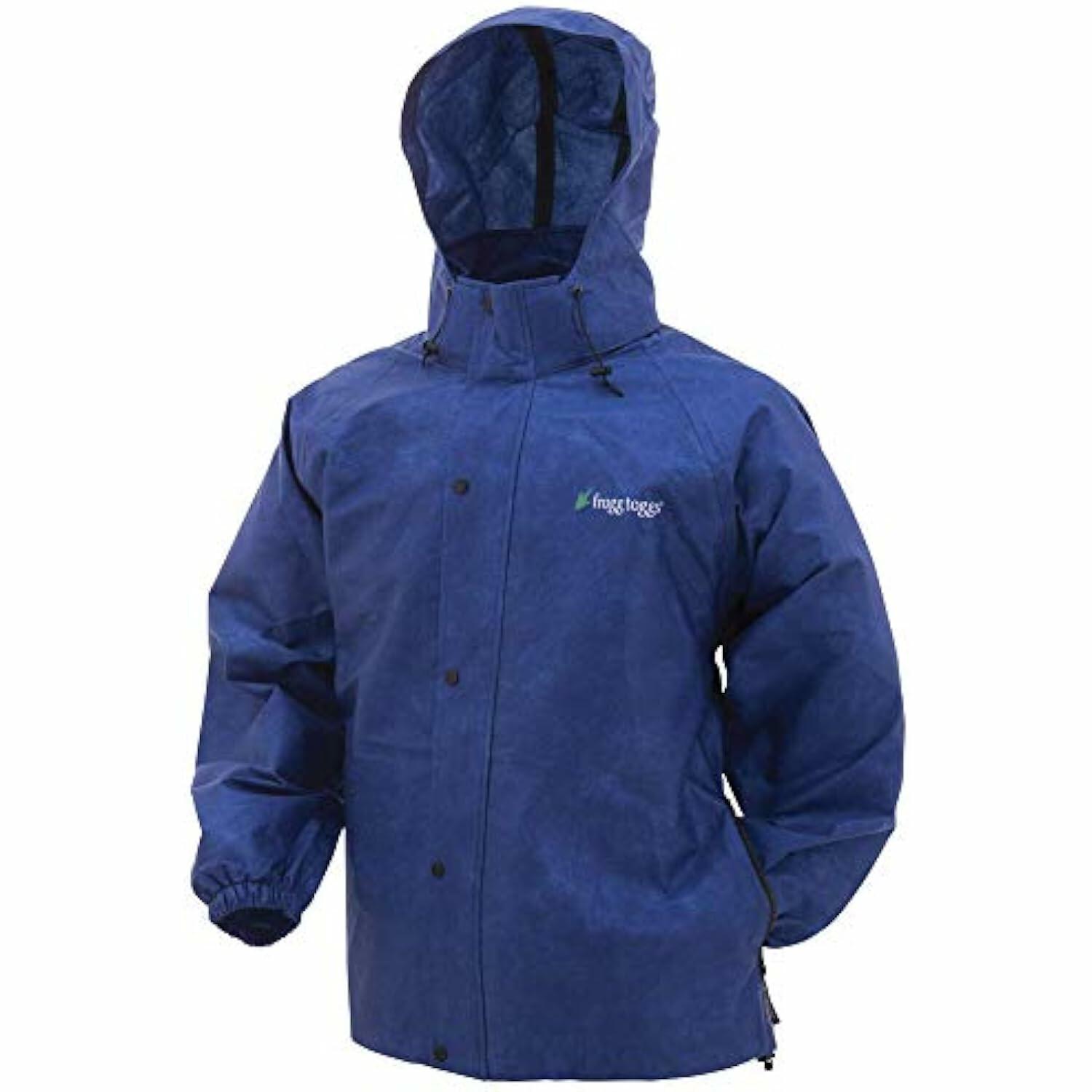 Frogg Toggs Men’s Pro Action waterproof rain jacket royal blue size small