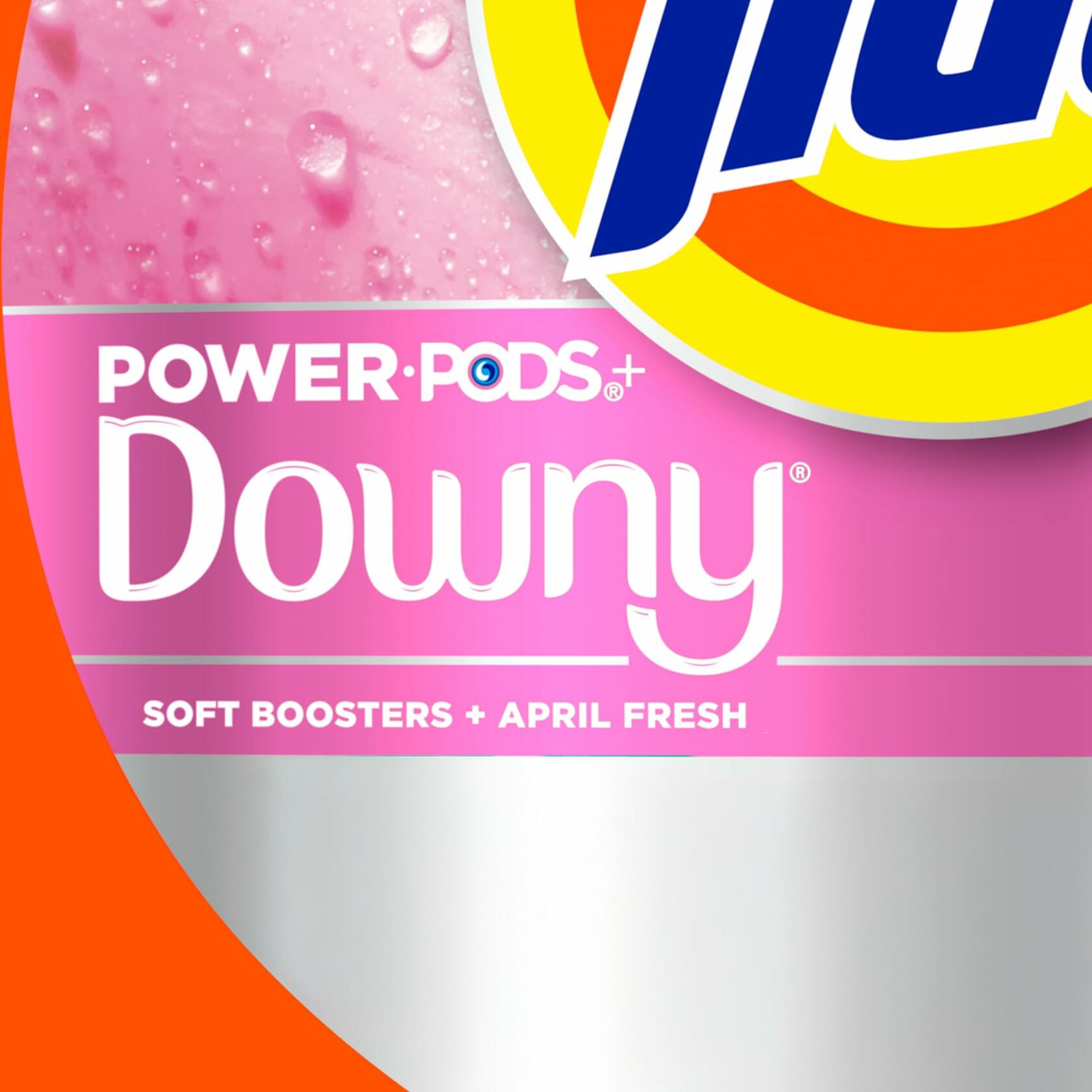Tide Power PODs 2-in-1 Laundry Detergent Pods with Downy Soft Boosters, Lasting Freshness with April Fresh Scent, 18 Count