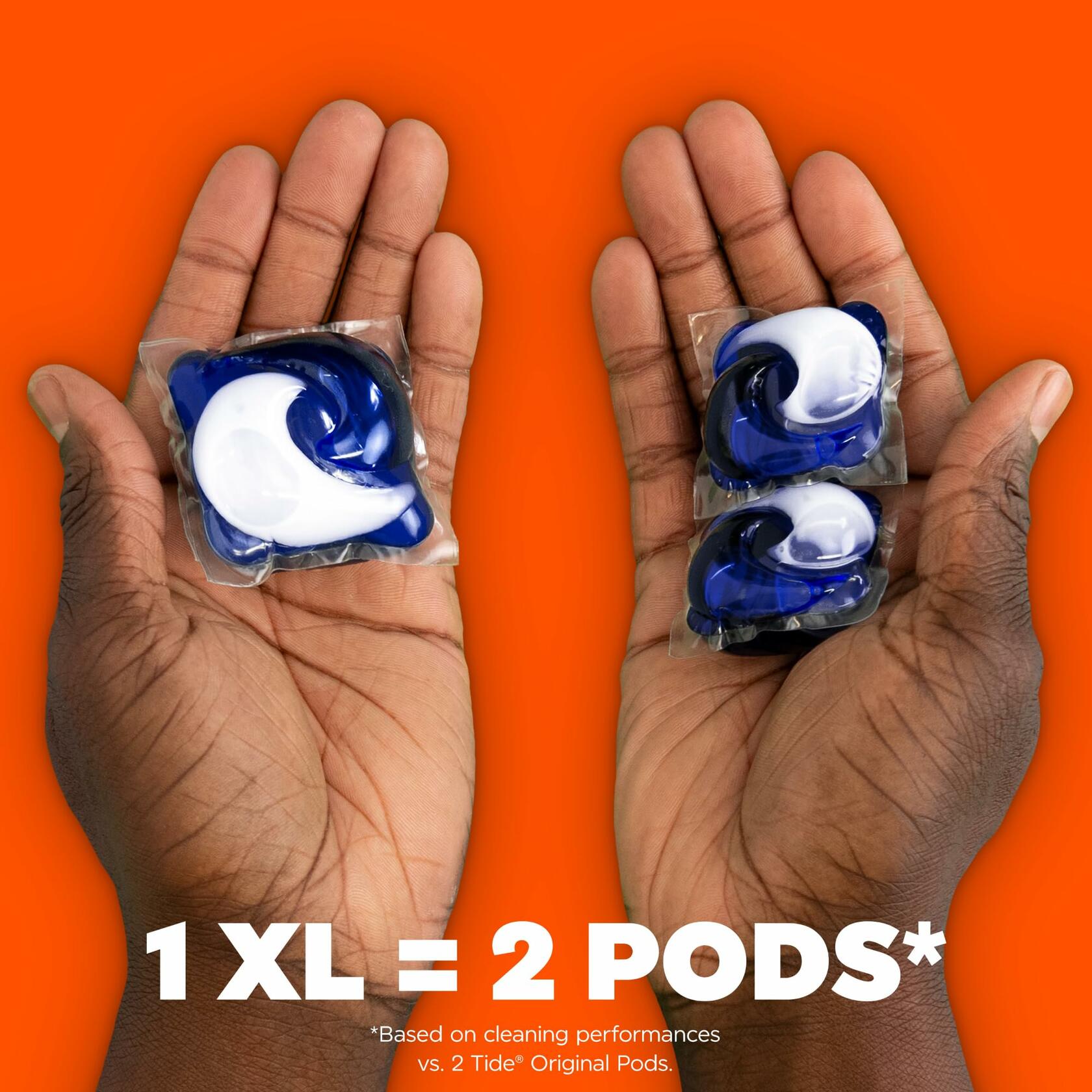 Tide Power PODs 2-in-1 Laundry Detergent Pods with Downy Soft Boosters, Lasting Freshness with April Fresh Scent, 18 Count