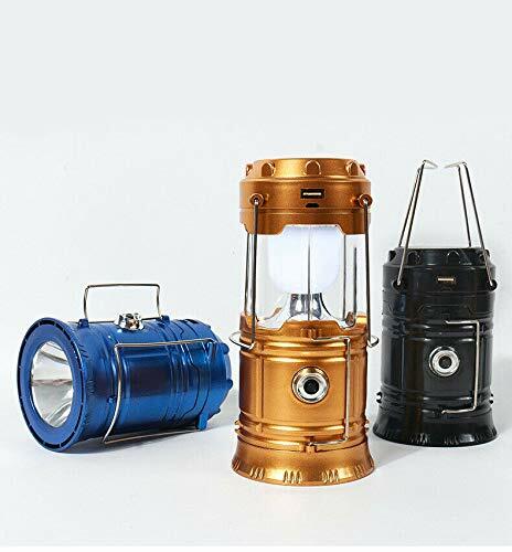 Solar LED Light Rechargeable Flashlight Lantern Camping Lamp