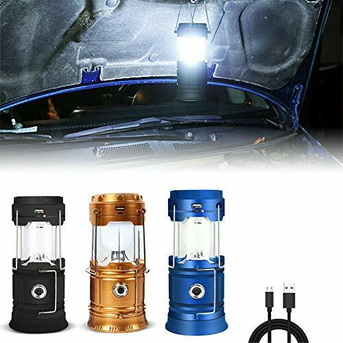 Solar LED Light Rechargeable Flashlight Lantern Camping Lamp