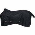 Black horse blanket with brand logo on a white background