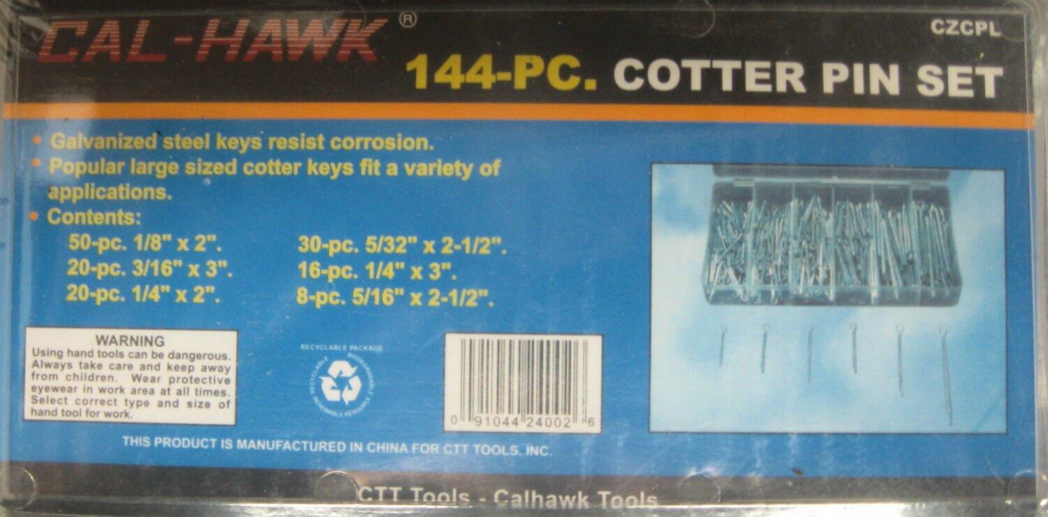Cotter pin set packaging with product details and branding.