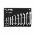 Set of HART wrenches on a black mat with size markings