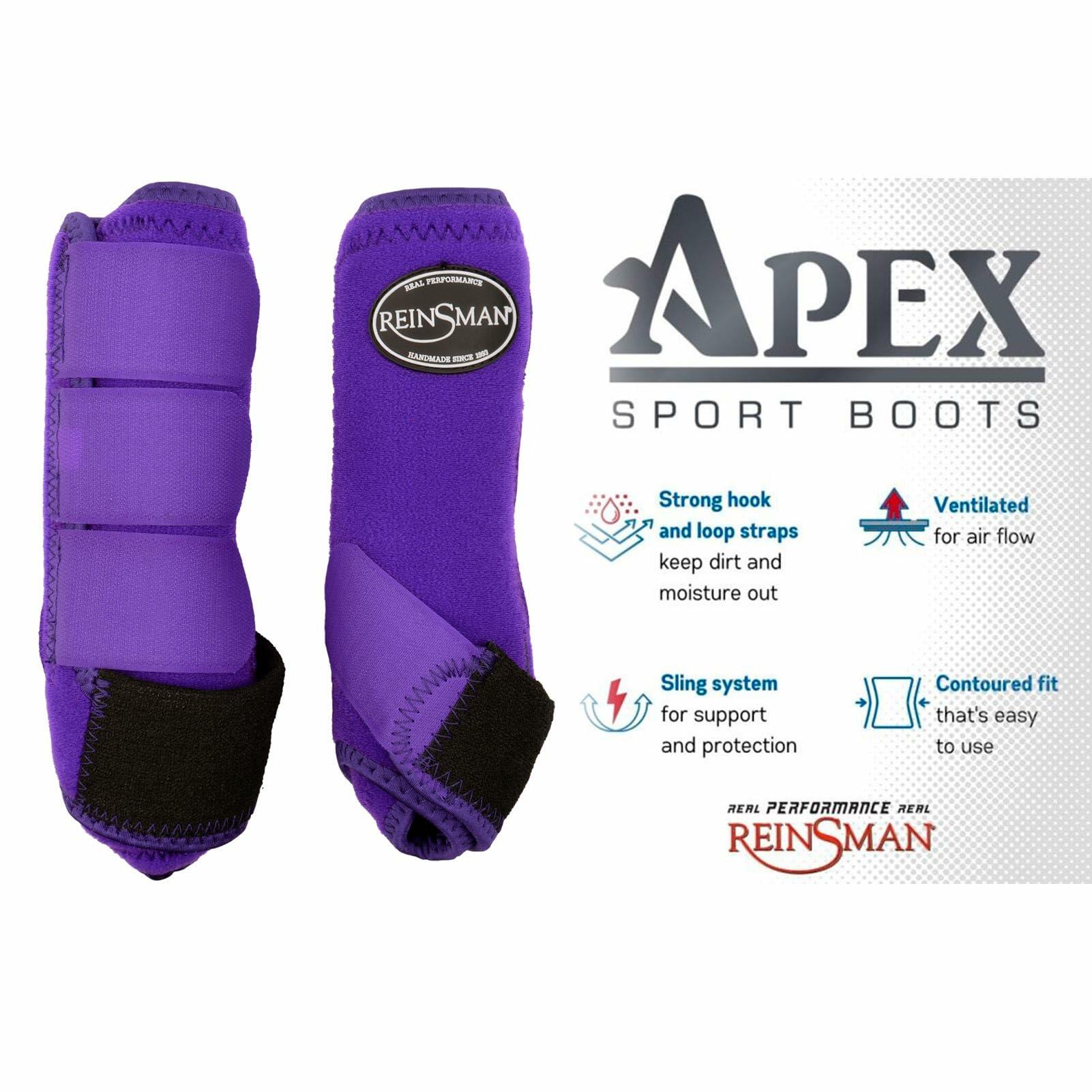 Reinsman Apex Sport Horse Boots - 2-Pack | Medium, Purple