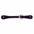Black belt with a silver buckle on a white background
