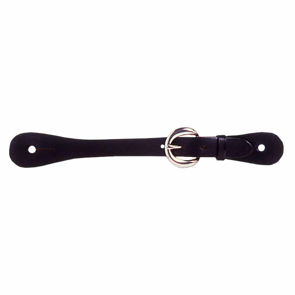 Black belt with a silver buckle on a white background