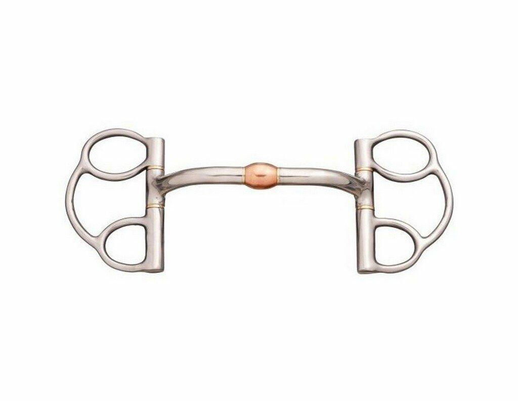 Horse bridle bit on a white background