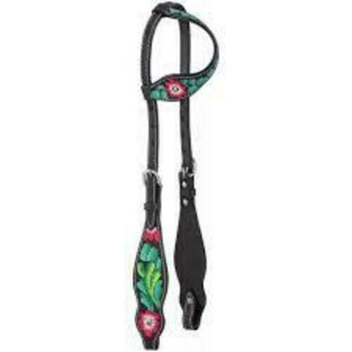 Tough 1 Royal King Pink Cactus Pony Single Ear Headstall