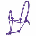 Purple rope halter on a white background