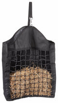 Hay bag with net front white background