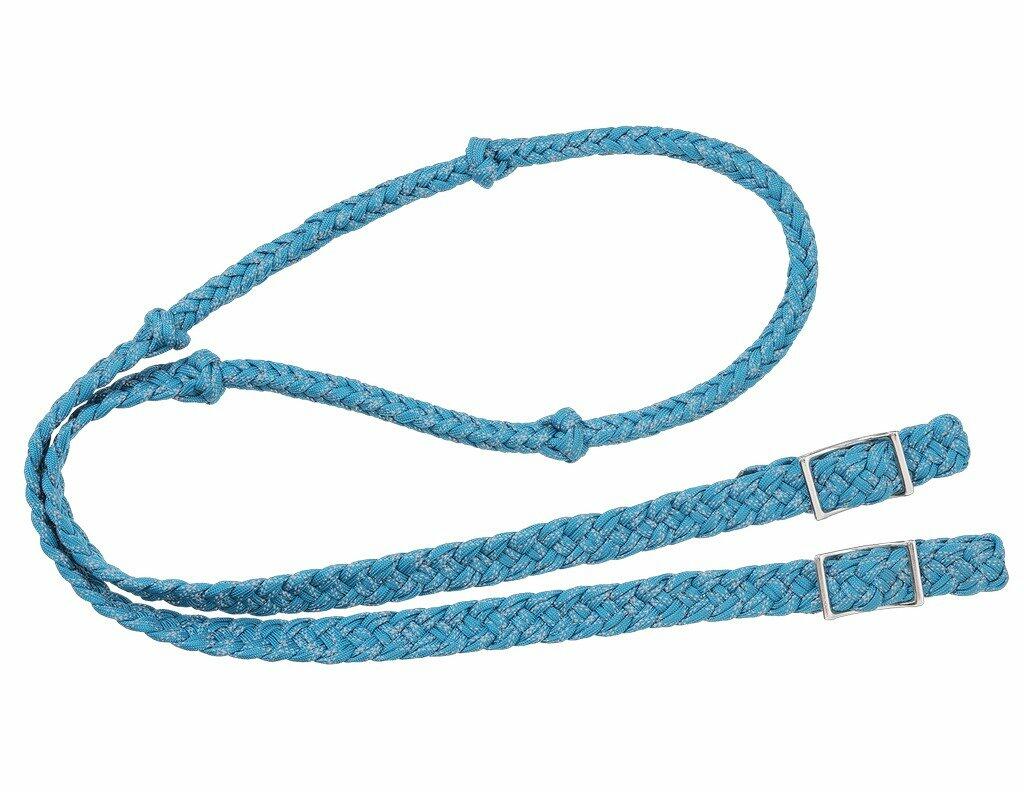 Teal 1pc Ropin/ Barrel Racing Rein