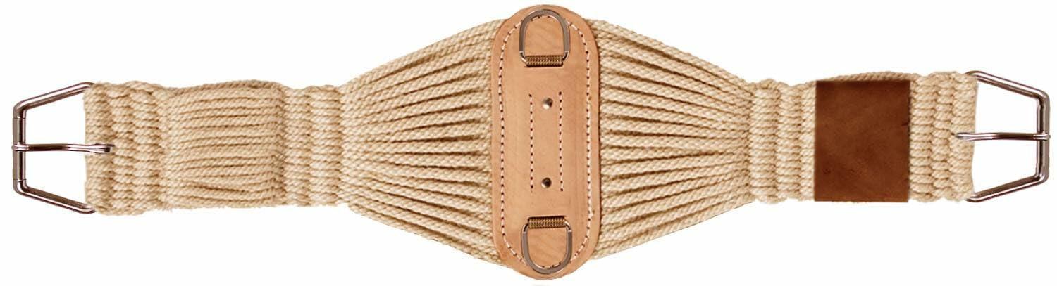 Mohair Roping Cinch with square D's