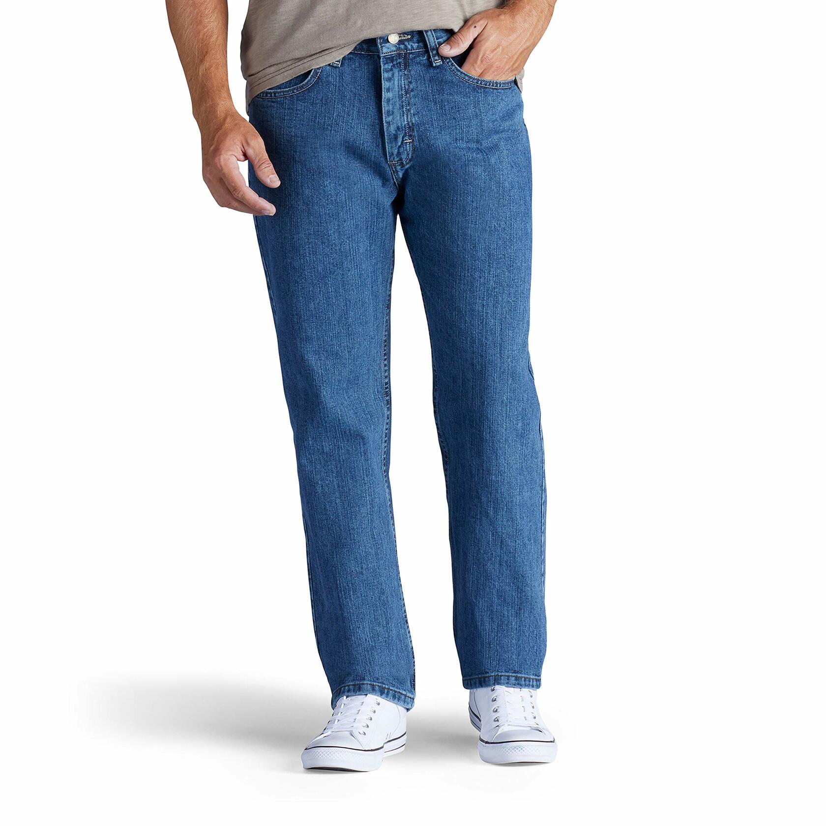 Relaxed Fit Straight Leg Jean