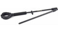 Mossy Oak 30-inch collapsible fiberglass shooting stick with a textured grip, integrated gun rest, and a pointed ground spike.