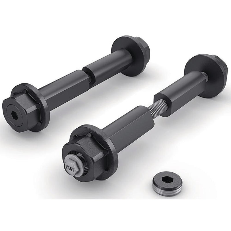 Timber Bolts are adjustable up to 4 inches as shown in the picture