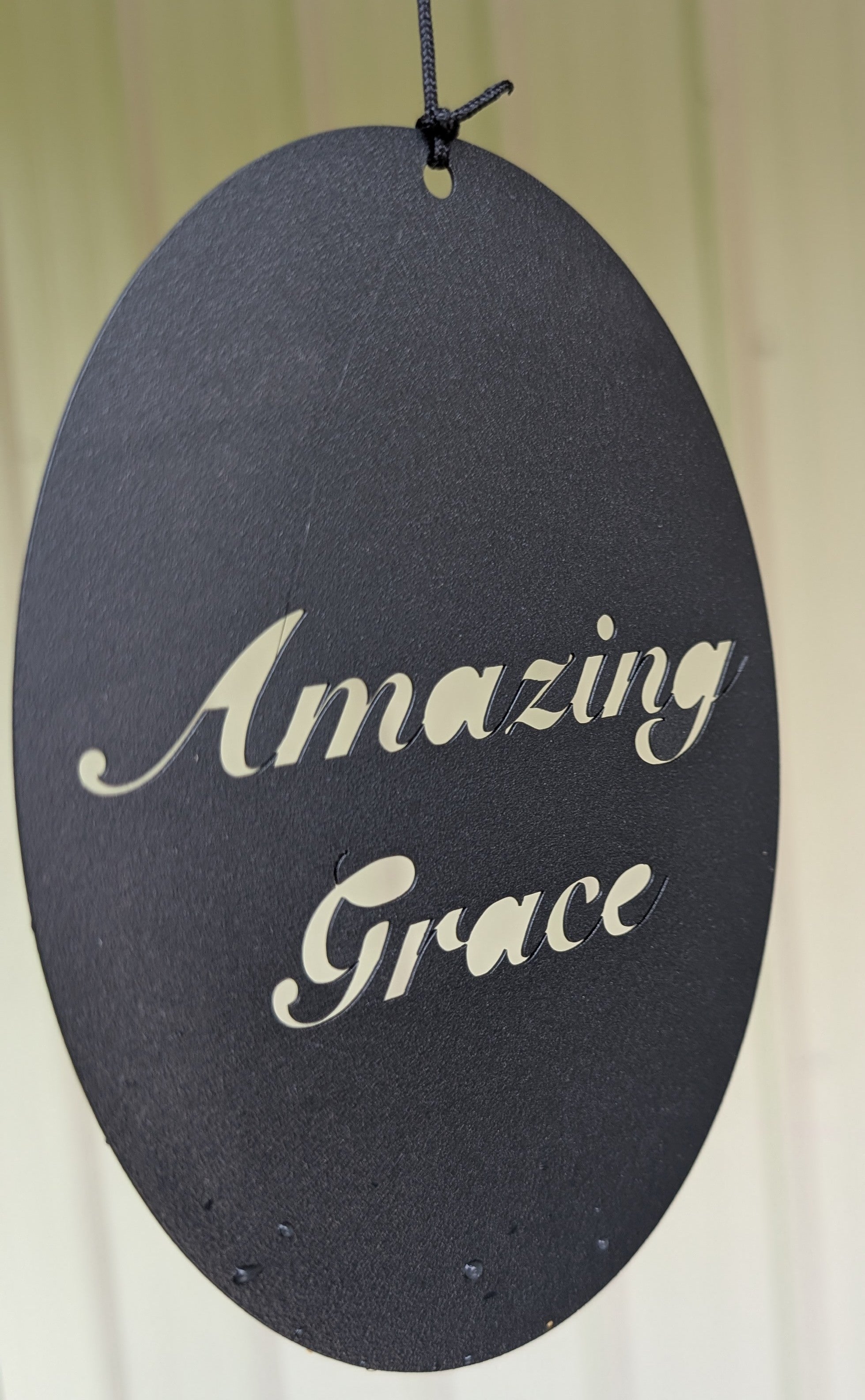 Inspirational outdoor wind chime tuned to the melody of Amazing Grace.
