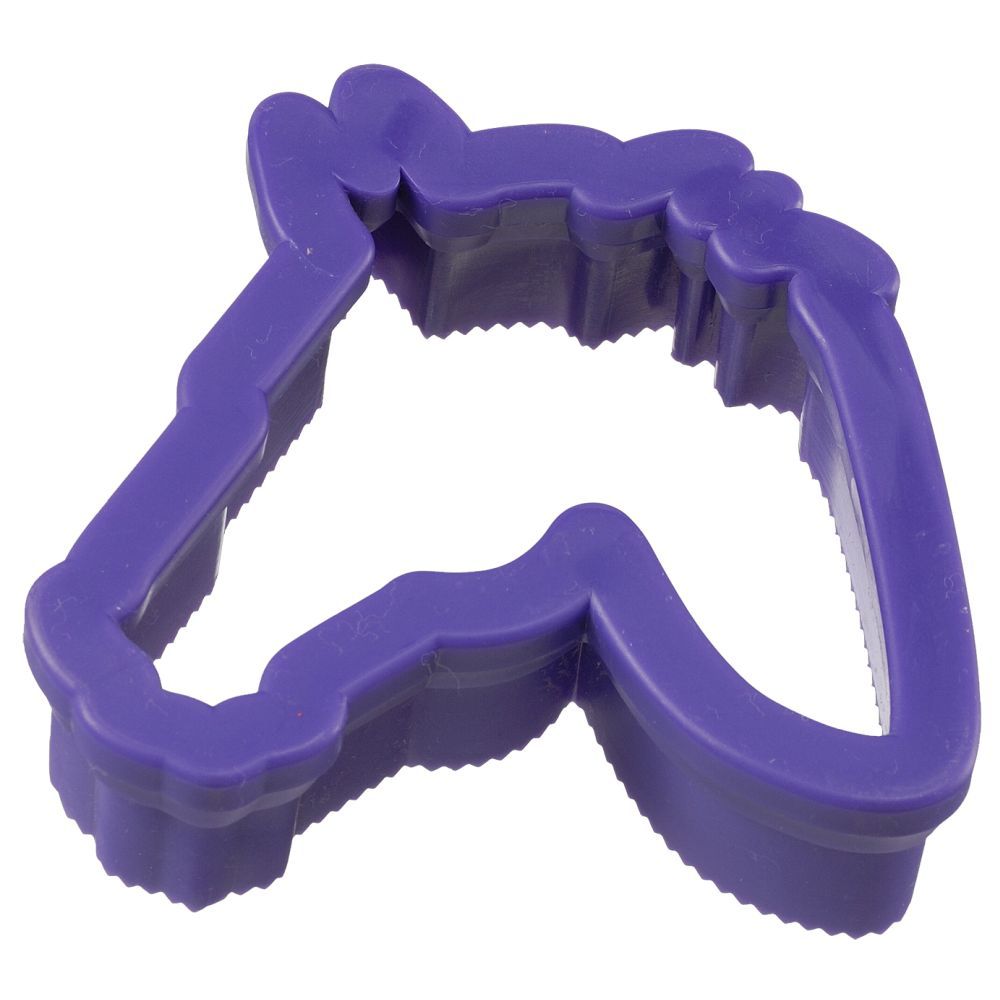 Purple Horse head shaped poly curry
