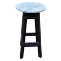 30 inch Poly Outdoor Bar Stool in Stone and Black by Ranch Mart.