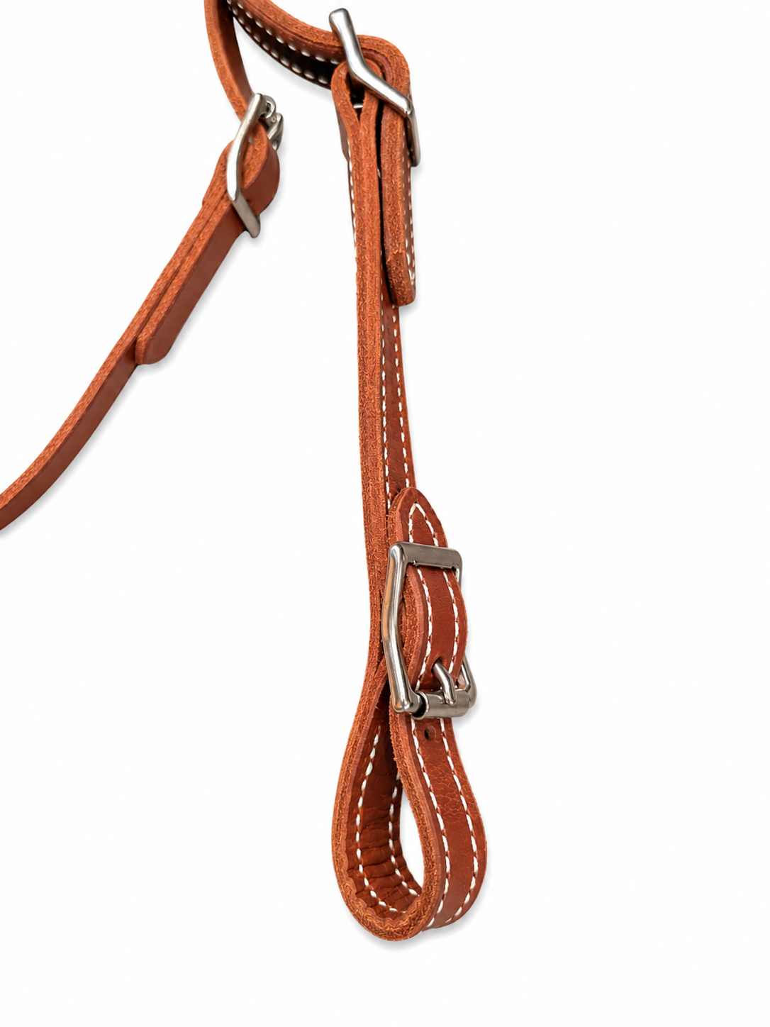 Close up of the quick change buckle on the headstall